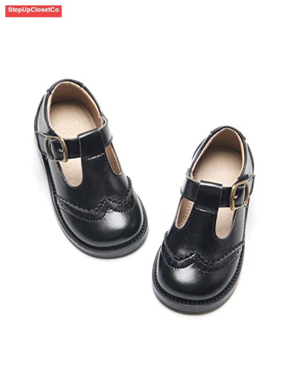 Toddler Little Girl Mary Jane Dress Shoes Ballet Flats Hook Loop
